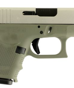 Glock G26 9mm, 3.5", 10rd, Forest Green Frame, Stainless Steel Slide