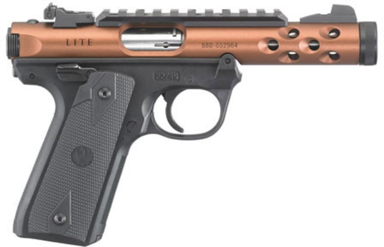 Ruger Mark IV 22/45 Lite, 22LR, 4.4", Threaded, Bronze Anodized, 10rd Ruger Mark IV 22/45 Lite, 22LR, 4.4", Threaded, Bronze Anodized, 10rd