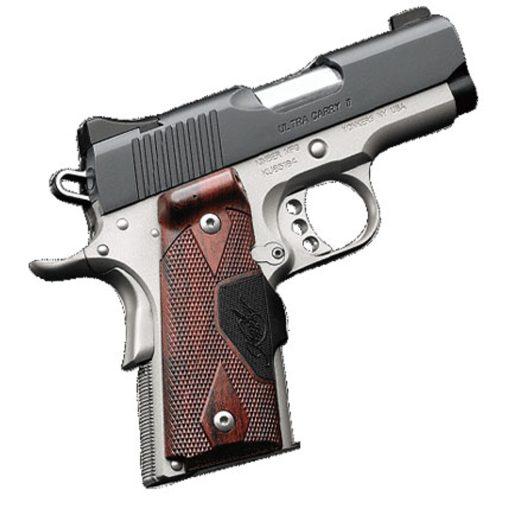 Buy Kimber Ultra Carry II .45 ACP, 3" Barrel, Two-Tone, Rosewood Grips, Green Laser, 7rd