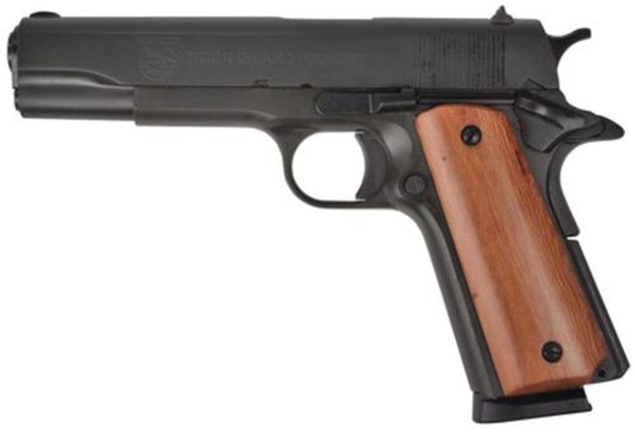 Rock Island 1911 US GI Standard .45 ACP 5" Barrel Fixed Sights Parkerized Finish 8rd Mag Rock Island 1911 US GI Standard .45 ACP 5" Barrel Fixed Sights Parkerized Finish 8rd Mag