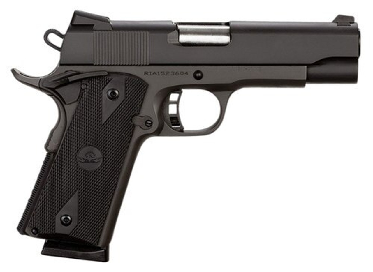 Rock Island Rock Standard MS Single 45 ACP 4.25" Barrel, Black Rubber Grip Bl, 8rd Rock Island Rock Standard MS Single 45 ACP 4.25" Barrel, Black Rubber Grip Bl, 8rd