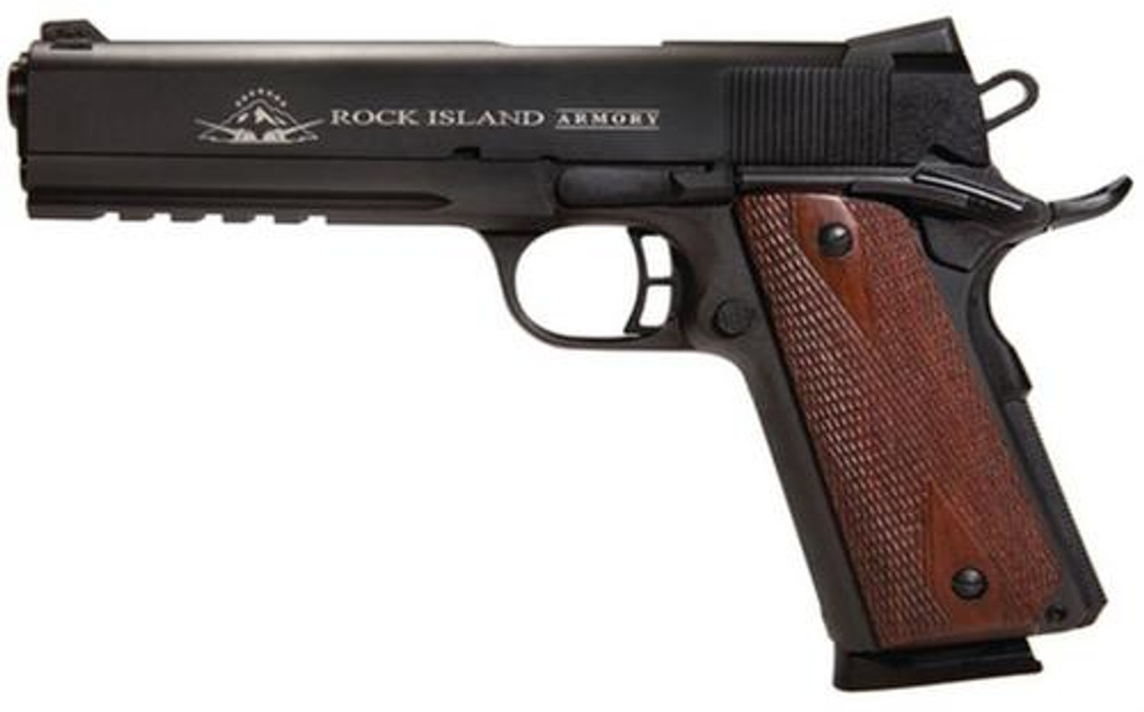 Rock Island Armory 2011 Tactical 1911, VZ Grip, 45 ACP 5", Tru-Glo High Vis Front Sight, Parkerized, 8 Round Rock Island Armory 2011 Tactical 1911, VZ Grip, 45 ACP 5", Tru-Glo High Vis Front Sight, Parkerized, 8 Round