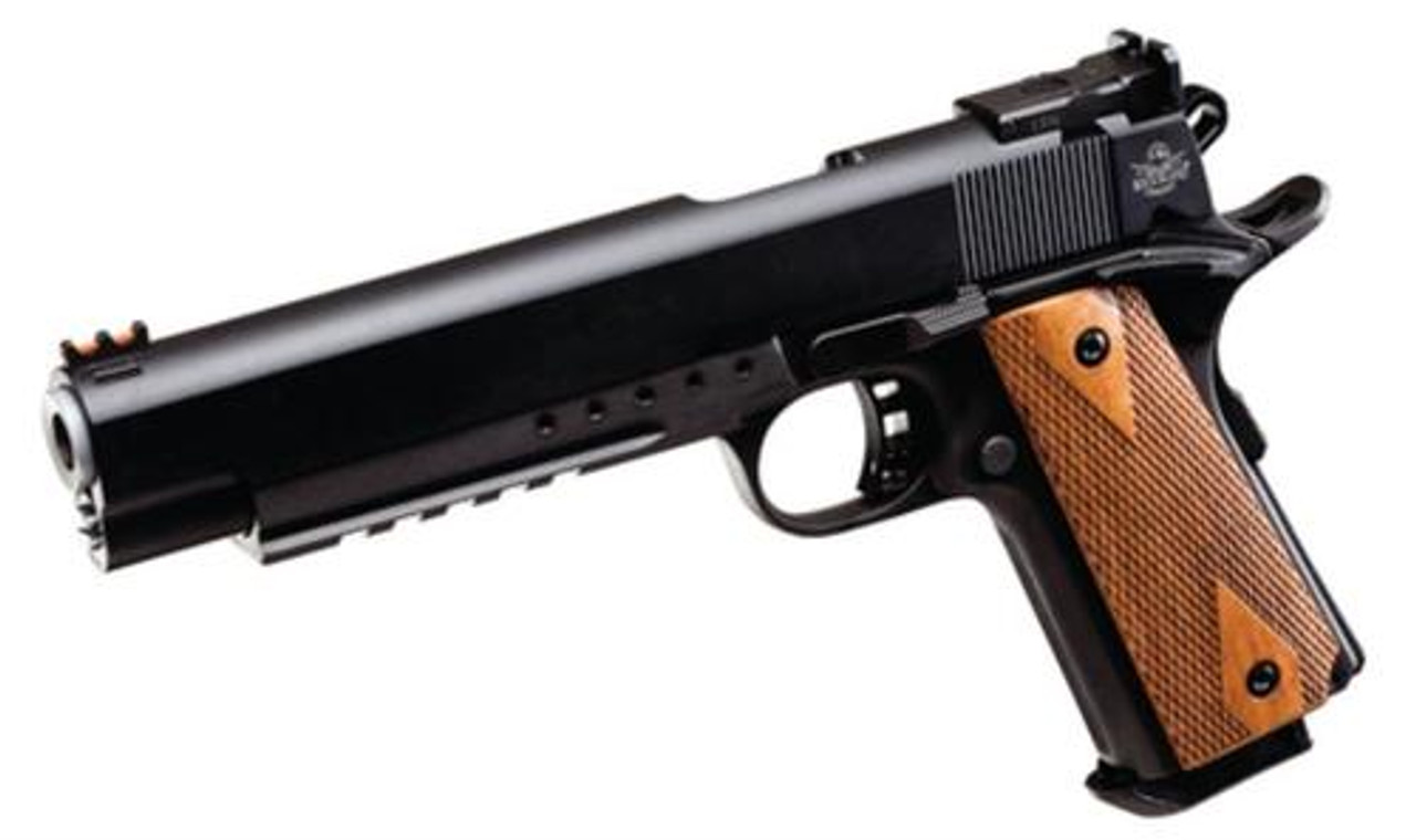 Rock Island Armory Pro Match Ultra 1911A1 10mm 6" Barrel Parkerized Finish Fiber Optic Front Sight 8rd Rock Island Armory Pro Match Ultra 1911A1 10mm 6" Barrel Parkerized Finish Fiber Optic Front Sight 8rd