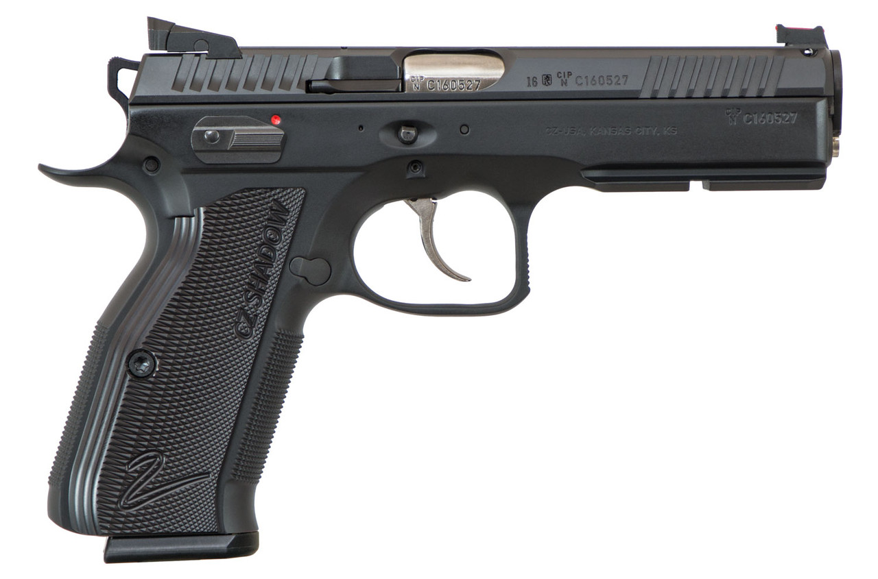 CZ SP-01 AccuShadow 2 9mm, 4.8" Barrel, Black Aluminum Grip, Black Nitride Slide, 17rd CZ SP-01 AccuShadow 2 9mm, 4.8" Barrel, Black Aluminum Grip, Black Nitride Slide, 17rd