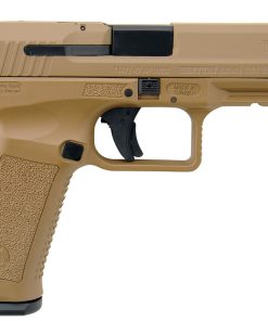 Century CanikTP9SA Mod.2 Single 9mm Luger 4.46" Barrel Desert Tan Interchangeable Grip 18rd Mag