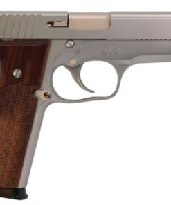 Kahr KT9 9mm 4 Inch Barrel Adjustable Sights Matte Stainless Steel Slide Wood Hogue Grips 8 Round
