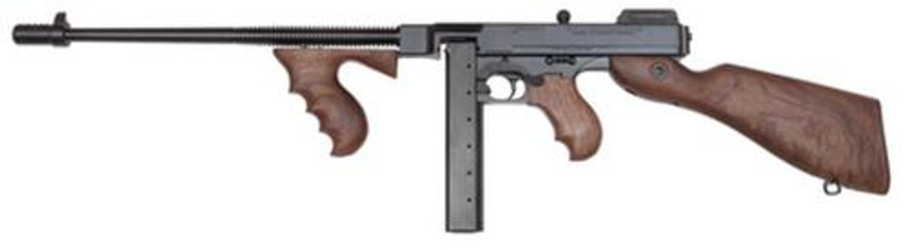 Auto Ordnance Thompson Model 1927A-1C Lightweight 45 ACP 16.5" Barrel Blue Finish Walnut Stock 30rd Stick Auto Ordnance Thompson Model 1927A-1C Lightweight 45 ACP 16.5" Barrel Blue Finish Walnut Stock 30rd Stick