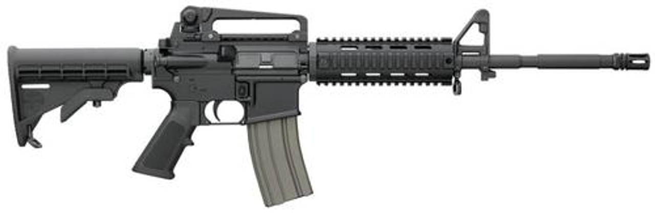 Bushmaster XM15 Patrolmans Carbine Quad Rail 223/5.56 16 Barrel 6-Position Telestock Removable Handle 30 Round Mag Bushmaster XM15 Patrolmans Carbine Quad Rail 223/5.56 16 Barrel 6-Position Telestock Removable Handle 30 Round Mag