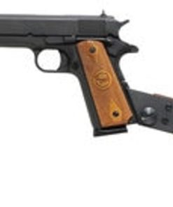 Iver Johnson 1911 A1 Carbine 45 ACP, 16" Barrel, Walnut Stock Black Oxide, 8rd