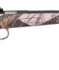 Keystone Davey Crickett Model 161 Youth Rifle, Lock 22LR 16.125 Inch Barrel Blue Finish Mossy Oak Pink Blaze Stock