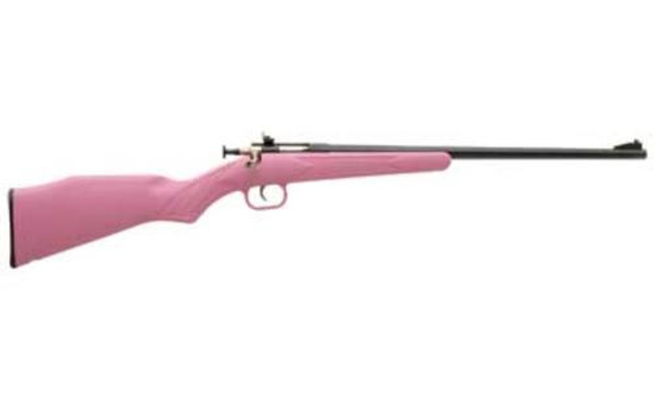 Keystone Crickett 22LR, Blued Barrel, Pink Synthetic Stock Keystone Crickett 22LR, Blued Barrel, Pink Synthetic Stock