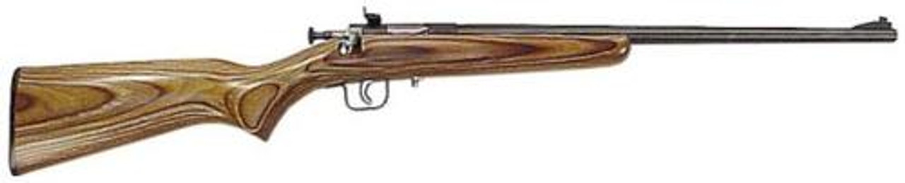 Keystone Crickett 22LR, 16.12", Brown Laminate, Blued Keystone Crickett 22LR, 16.12", Brown Laminate, Blued