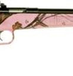 Keystone Crickett 22LR, 16.12", Bolt Action, Mossy Oak Pink Blaze Stock, Blued