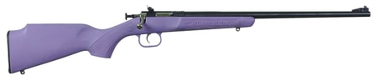 Crickett Single Shot Synthetic 22 WMR, Purple Synthetic Stock, Blued, 1rd Crickett Single Shot Synthetic 22 WMR, Purple Synthetic Stock, Blued, 1rd