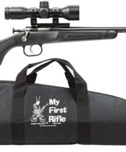 Keystone Crickett 22LR, Scope/Case, 16.1", Synthetic Black Stock Blued