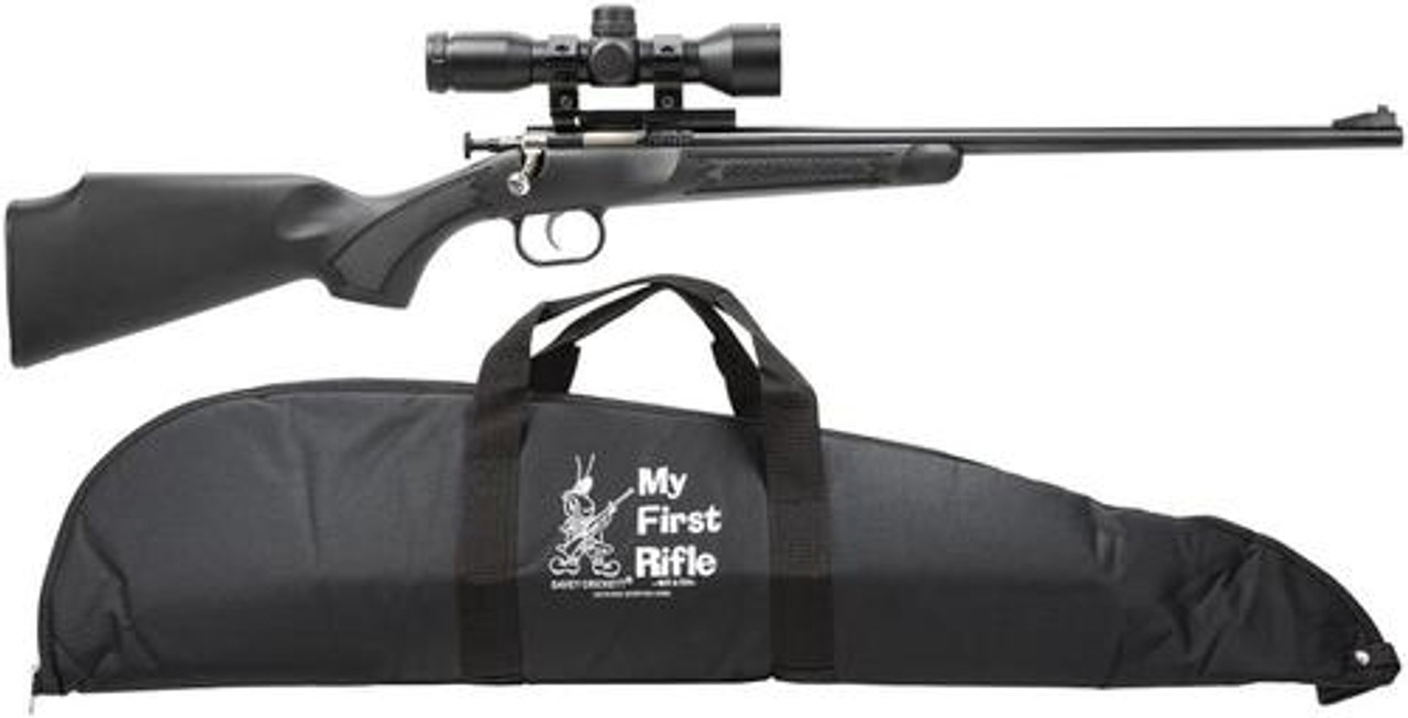 Keystone Crickett 22LR, Scope/Case, 16.1", Synthetic Black Stock Blued Keystone Crickett 22LR, Scope/Case, 16.1", Synthetic Black Stock Blued