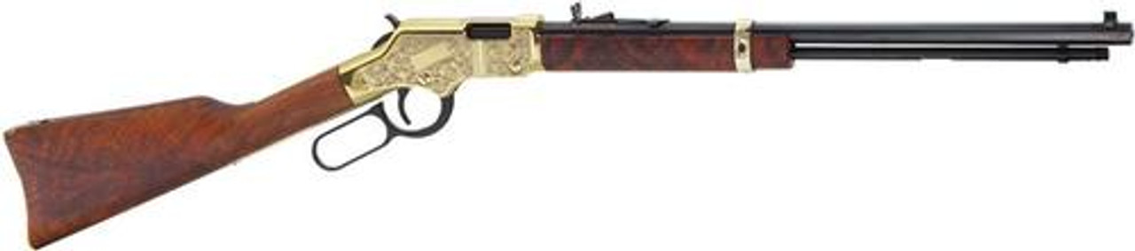 Henry Golden Boy Deluxe, 17 HMR, 20", 11rd, Engraved Gold Receiver, Walnut Stock Henry Golden Boy Deluxe, 17 HMR, 20", 11rd, Engraved Gold Receiver, Walnut Stock