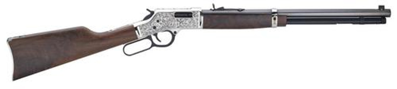 Henry Big Boy Silver Deluxe 357 Mag/38 Special, 20" Barrel, American Walnut, Blued/Silver, 10rd Henry Big Boy Silver Deluxe 357 Mag/38 Special, 20" Barrel, American Walnut, Blued/Silver, 10rd