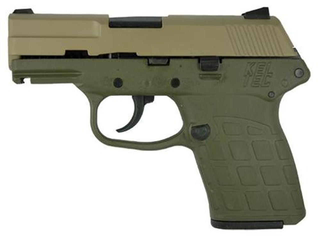 Keltec PF9 9MM 7 Round Semi Auto PistolTan/Green Keltec PF9 9MM 7 Round Semi Auto PistolTan/Green
