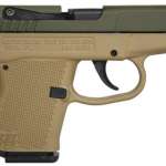 Kel-Tec P-3AT .380 ACP 2.76" Barrel Cerakote Olive Drab Green Slide Cerakote Tan Grip/Frame Double Action Only 6rd
