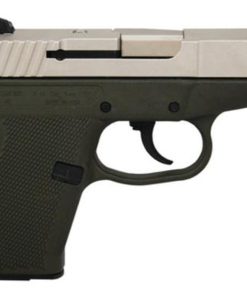 Kel-Tec P-11 9mm 3.1 Barrel Nickel Boron Slide Green Grip/Frame 10rd Mag