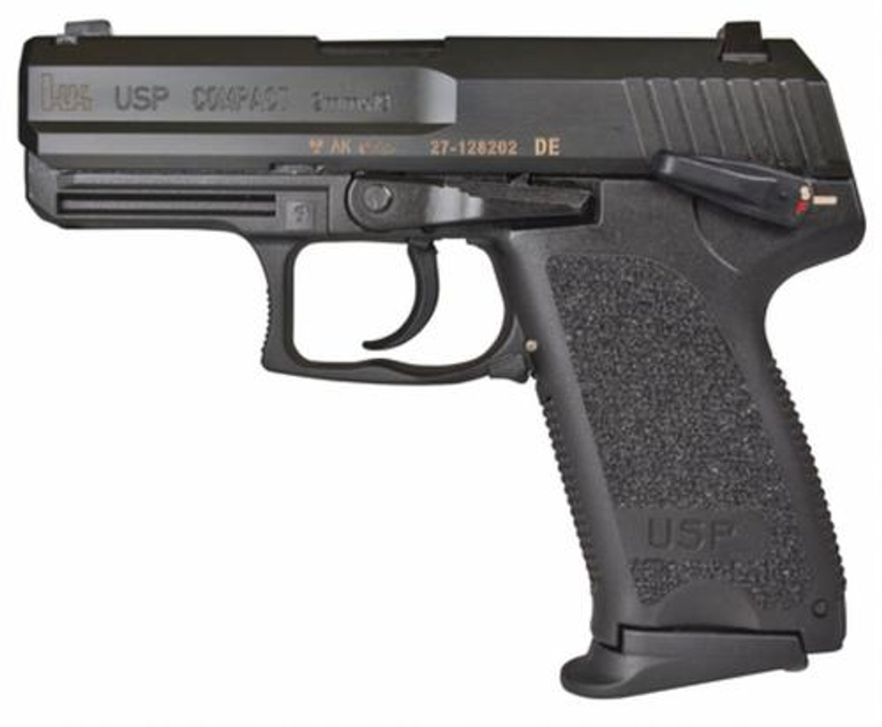 HK USP45 Compact (V1) DA/SA, safety/decocking lever on left, two 8rd magazines HK USP45 Compact (V1) DA/SA, safety/decocking lever on left, two 8rd magazines