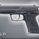 HK USP45 (V1) DA/SA, safety/decocking lever on left, two 12rd magazines