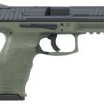 HK VP9 9mm, 4.09", 15rd, OD Green Frame, Interchangeable Backstraps