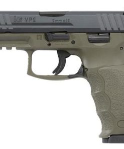 HK VP9 9mm, 4.09", 15rd, 3 Mags, Night Sights, OD Green Finish