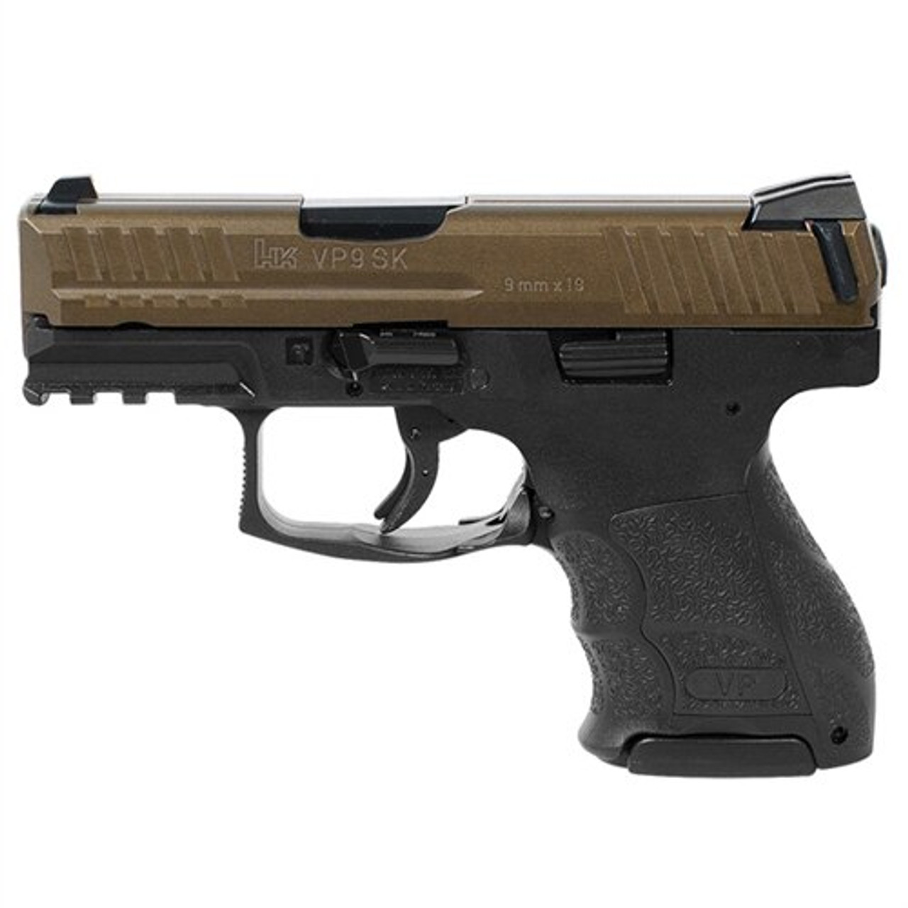 HK VP9SK, 9mm, 3.39", Midnight Bronze Finish, 2- 10rd Mags HK VP9SK, 9mm, 3.39", Midnight Bronze Finish, 2- 10rd Mags
