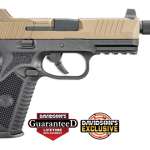 FN 509 Tactical 9mm, 4.5" Threaded Barrel, Black Frame, Flat Dark Earth Slide, 17 & 24rd Mags