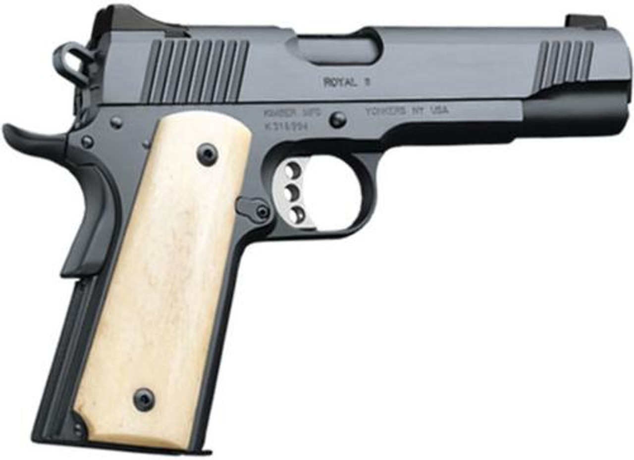 Kimber Royal II Custom Shop 45 ACP 5" Barrel Charcoal Blue Frame Bone Grips 7 Rd Kimber Royal II Custom Shop 45 ACP 5" Barrel Charcoal Blue Frame Bone Grips 7 Rd