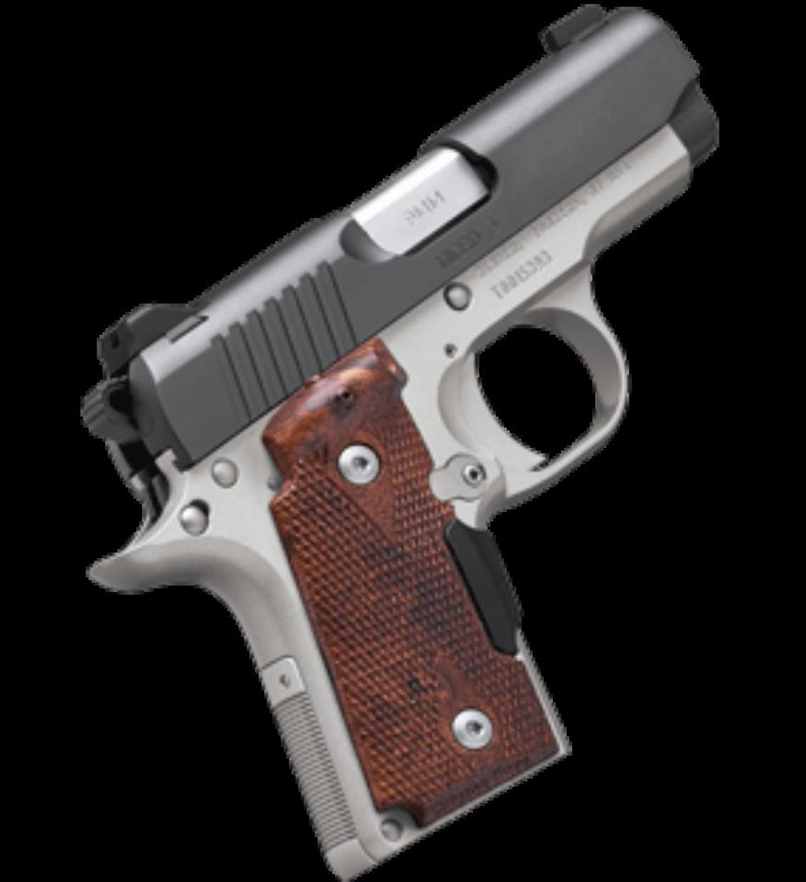 KIMBER MICRO 9 CDP Rosewood Checkered Grips KIMBER MICRO 9 CDP Rosewood Checkered Grips