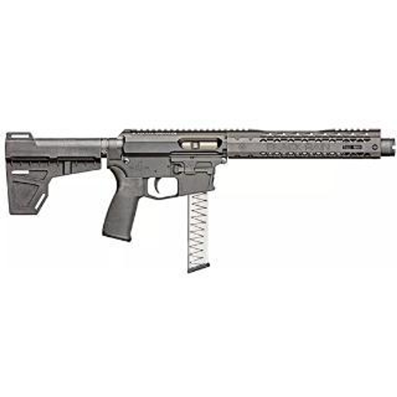 Black Rain ION 9 AR-15 Pistol, 9mm, 8.75" Barrel, KAK Shockwave Blade Brace, Glock Magazine Black Rain ION 9 AR-15 Pistol, 9mm, 8.75" Barrel, KAK Shockwave Blade Brace, Glock Magazine