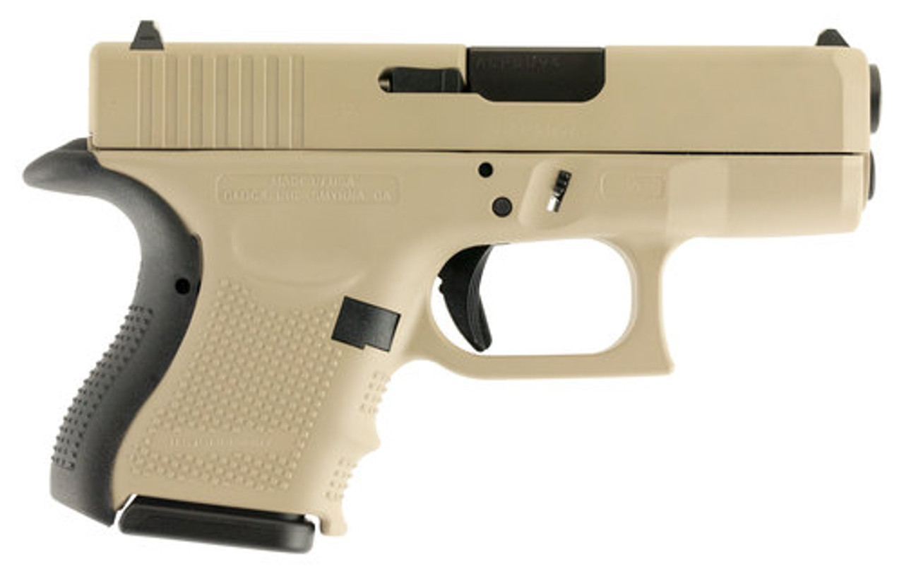 Glock G26 Gen4, 9mm, 3.42", 10rd, Desert Tan Glock G26 Gen4, 9mm, 3.42", 10rd, Desert Tan