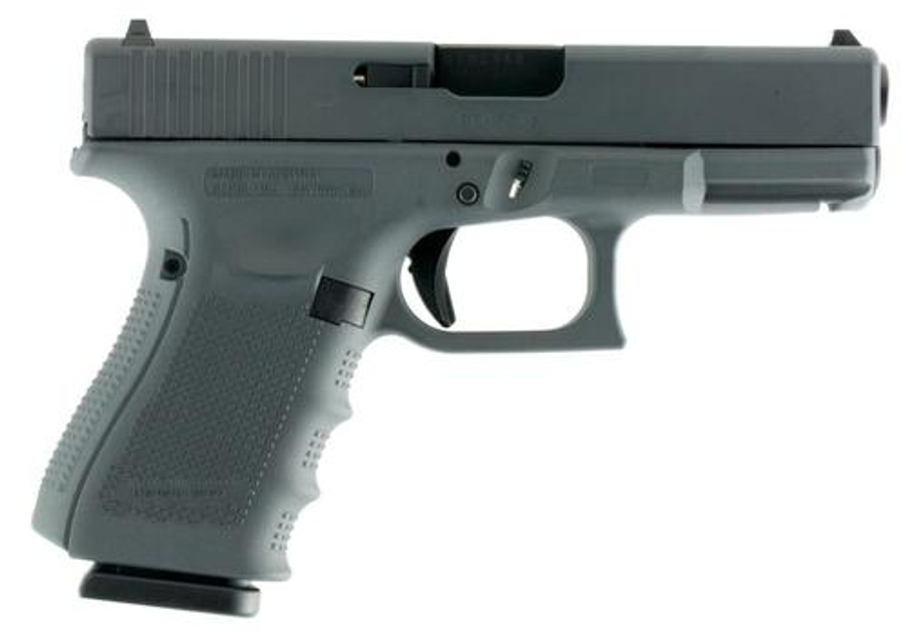 Glock G19 Gen4, 9mm, 4.01", 15rd, Gray Frame/Slide, FS Glock G19 Gen4, 9mm, 4.01", 15rd, Gray Frame/Slide, FS