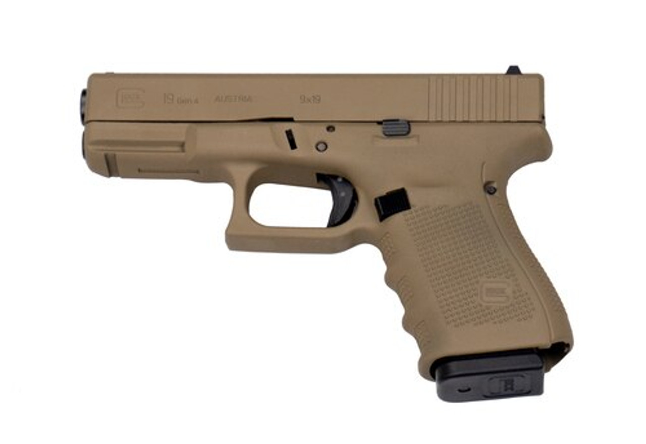 Glock 19 Gen4, 9mm, 4.02" Barrel, 15rd, Flat Dark Earth Glock 19 Gen4, 9mm, 4.02" Barrel, 15rd, Flat Dark Earth
