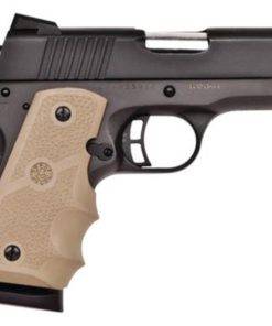 Citadel M-1911 Compact 45 ACP 3.5" Barrel Matte Black Hogue Grip Sand 7rd