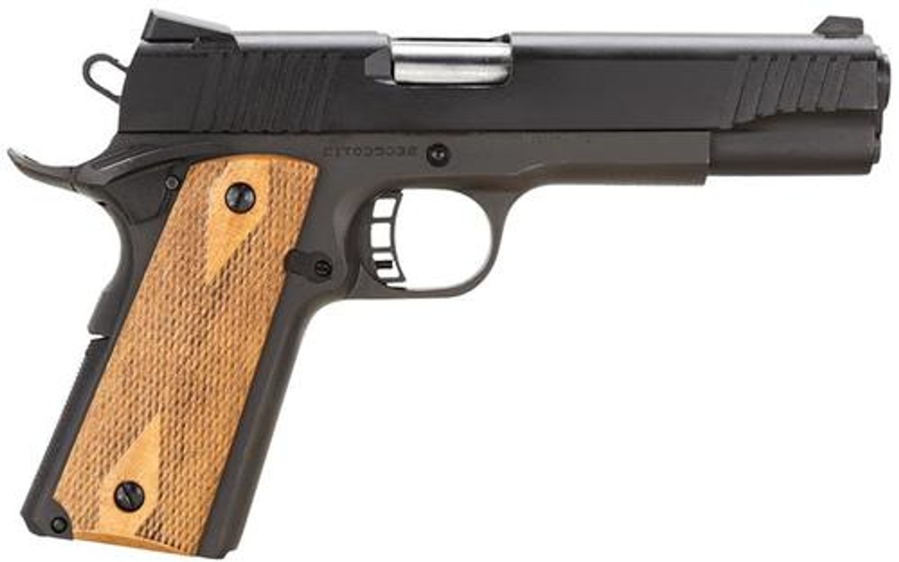 Citadel M-1911 Full Size 9mm 5" Barrel, Checkered Wood Grips Black, 8rd Citadel M-1911 Full Size 9mm 5" Barrel, Checkered Wood Grips Black, 8rd