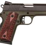Citadel M-1911 Compact 9mm 3.5" Bushingless Barrel Olive Drab Green Cerakote, Wood Grips 7rd Mag