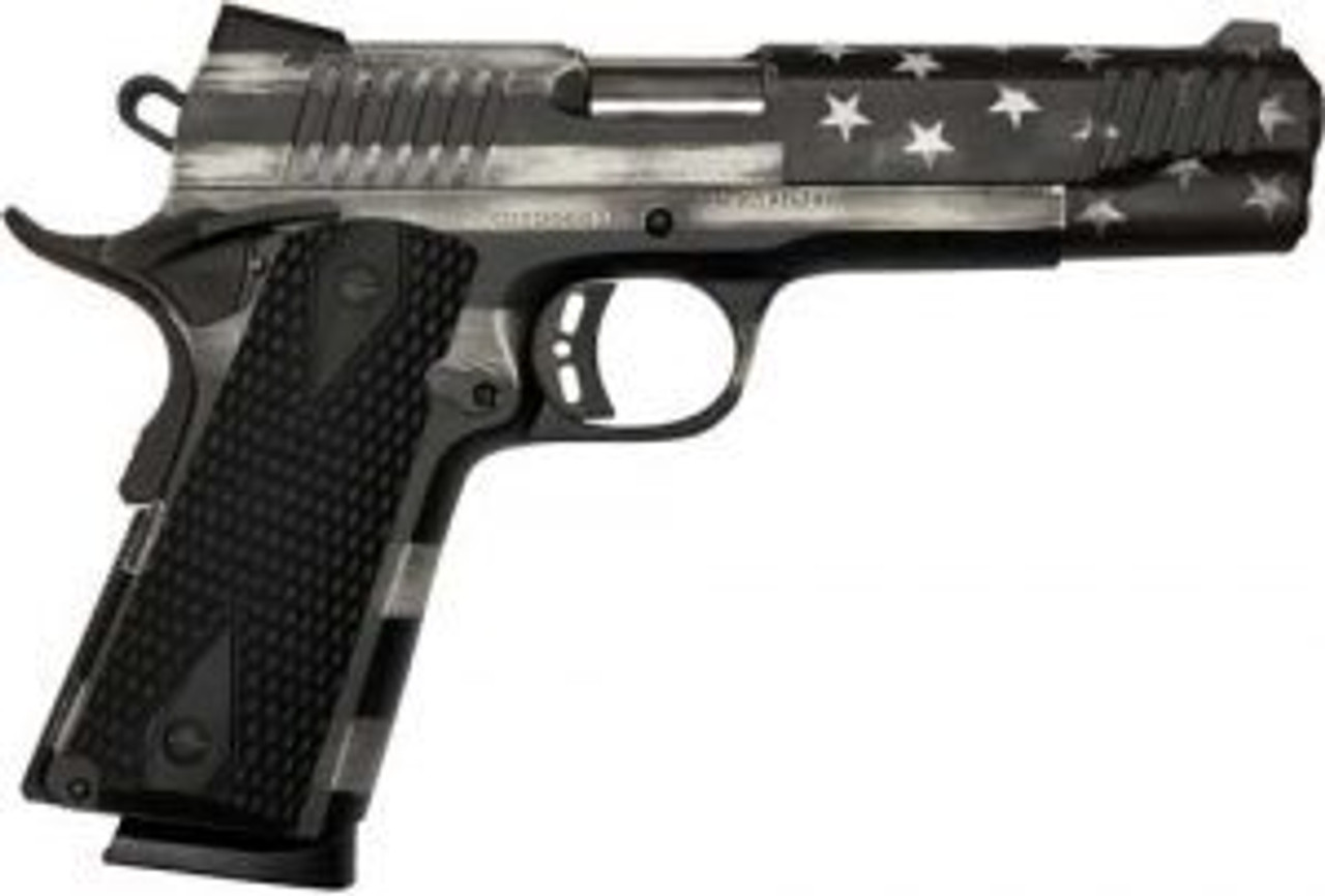 Citadel 1911 A1, 9mm, 5", 10rd, USA Flag, Battleworn Gray Citadel 1911 A1, 9mm, 5", 10rd, USA Flag, Battleworn Gray