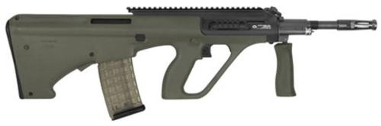 Steyr AUG A3 M1, .223/5.56, 16", 30rd, Extended Rail, Green Synthetic Stock Steyr AUG A3 M1, .223/5.56, 16", 30rd, Extended Rail, Green Synthetic Stock