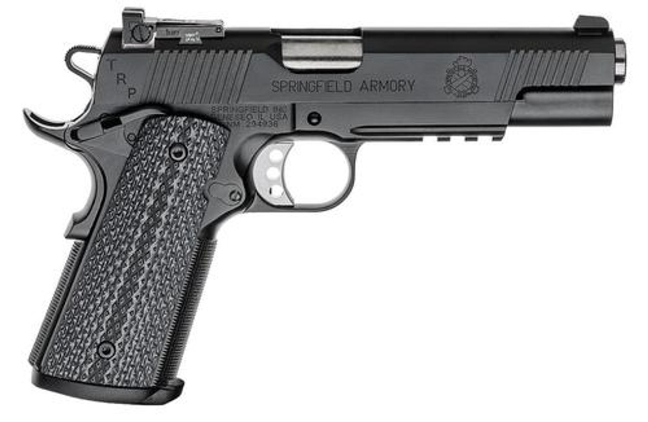 Springfield TRP Operator 1911, 45 ACP, 5", 7rd, G10 Grips, Black Armory Kote Springfield TRP Operator 1911, 45 ACP, 5", 7rd, G10 Grips, Black Armory Kote