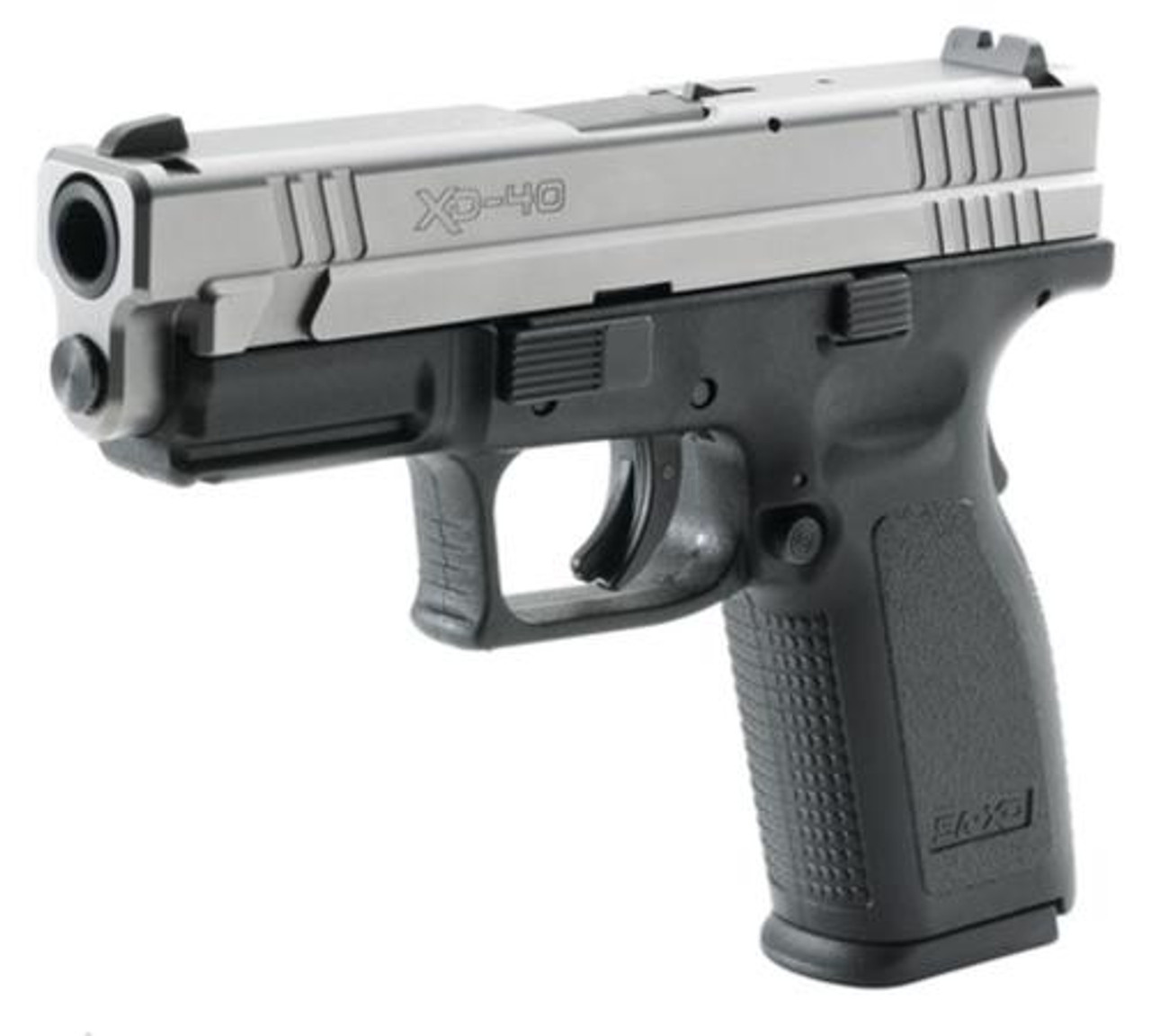 Springfield XD Pistol .40 SW 4" Barrel Dovetail Sights USA Trigger System SS Slide Black Polymer Frame 12rds Springfield XD Pistol .40 SW 4" Barrel Dovetail Sights USA Trigger System SS Slide Black Polymer Frame 12rds