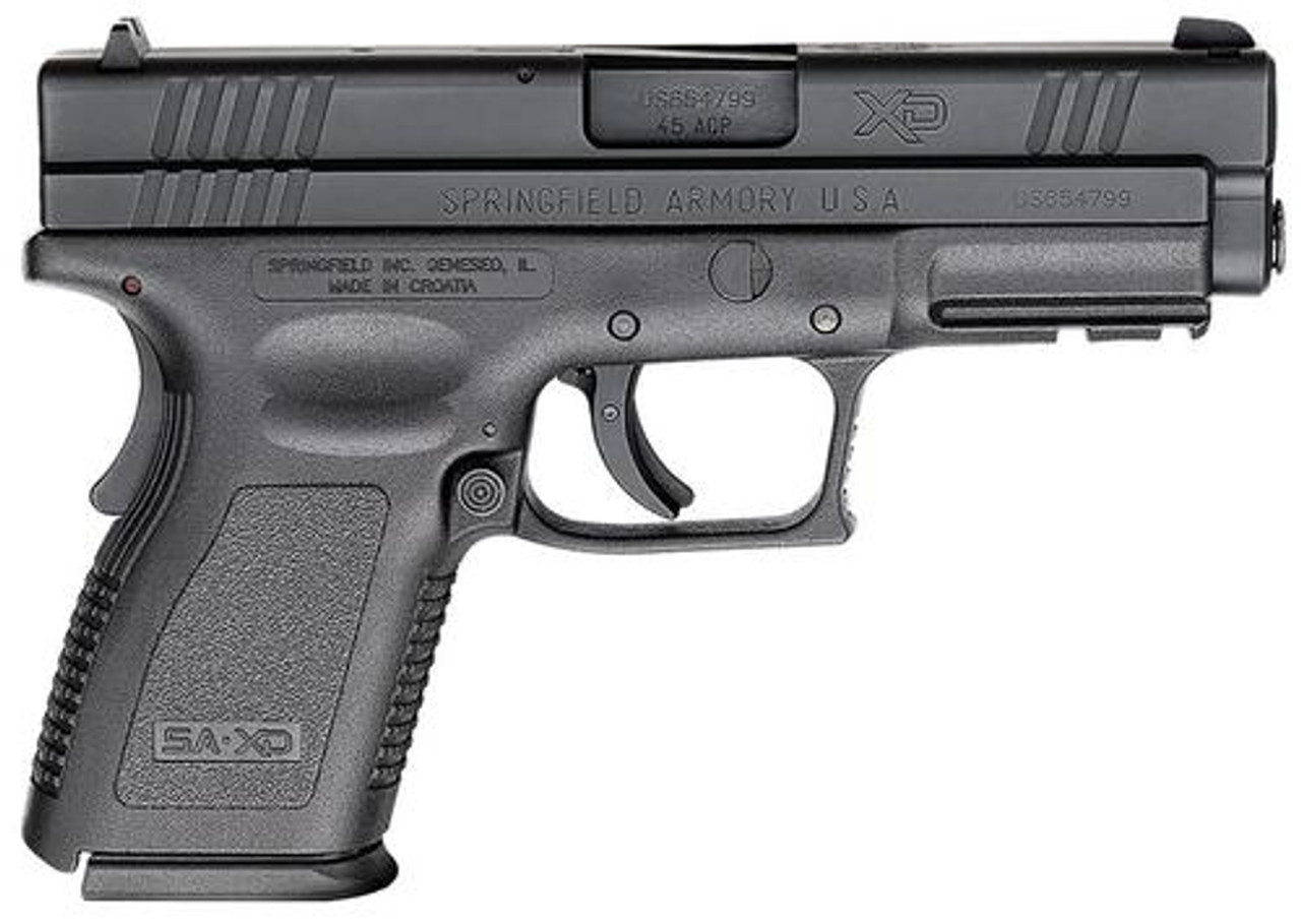 Springfield XD Compact Pistol 45 ACP 4" Barrel Ultra Safety Assurance Action Trigger System Black 13rd Springfield XD Compact Pistol 45 ACP 4" Barrel Ultra Safety Assurance Action Trigger System Black 13rd