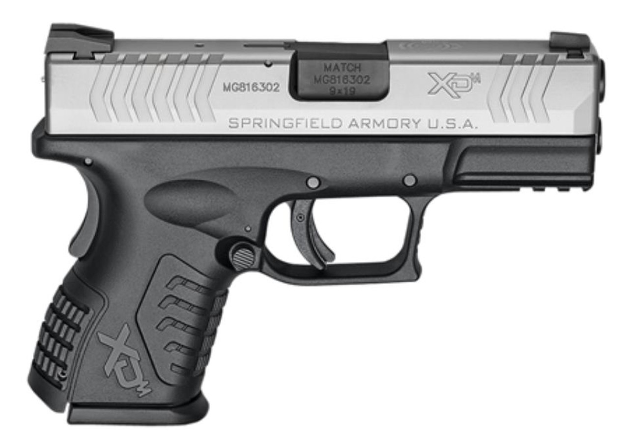 Springfield XDM 3.8 Compact 9mm 3.8" Barrel Bi-Tone 1-13rd & 19rd Mags Springfield XDM 3.8 Compact 9mm 3.8" Barrel Bi-Tone 1-13rd & 19rd Mags