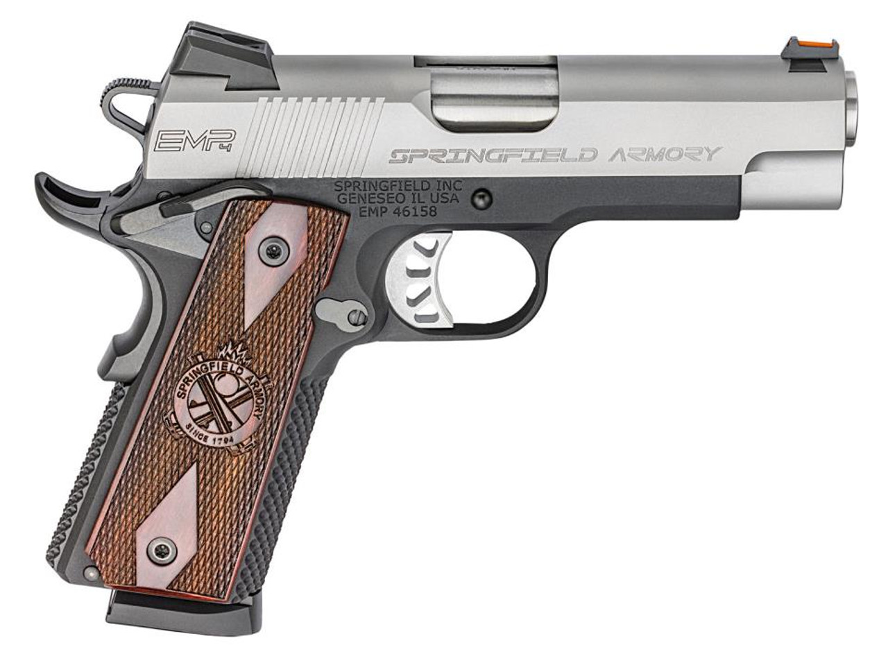Springfield 1911 EMP Lightweight Champion 40SW 4" Barrel 2 Tone Cocobolo Grips 9rd Mag Springfield 1911 EMP Lightweight Champion 40SW 4" Barrel 2 Tone Cocobolo Grips 9rd Mag