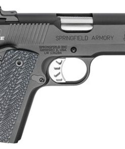 Springfield 1911 Range Officer Elite Compact Single 45 ACP 4", Black G10 Grip, Black, 6rd