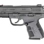 Springfield XD-E, 45 ACP, 3.3",, Viridian Red Laser, Melonite Finish, Fiber Optic Sight, 7rd