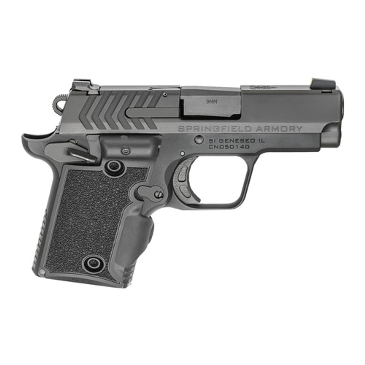 Springfield 911 Micro Compact 9MM 3" Barrel, Black, Viridian Green Laser, Tritium Night Sights 1-6Rd & 1-7Rd Mag Springfield 911 Micro Compact 9MM 3" Barrel, Black, Viridian Green Laser, Tritium Night Sights 1-6Rd & 1-7Rd Mag